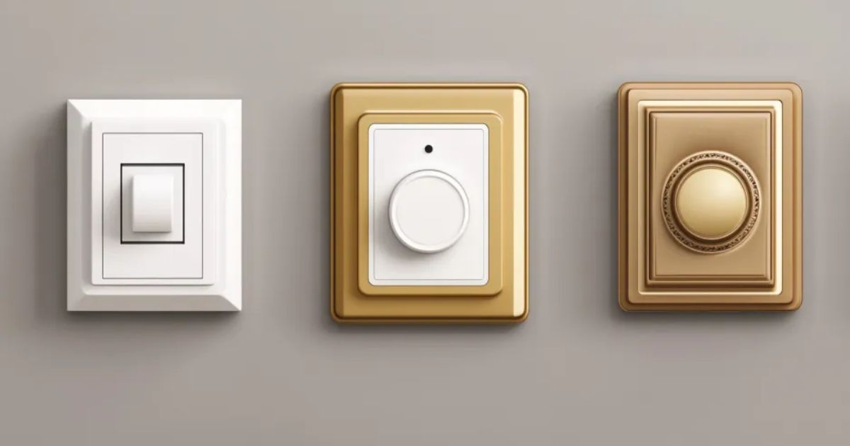 A stylish set of classic and modern fan regulators and switches in elegant white and gold designs. Manufactured by leading fan regulator manufacturers in India.