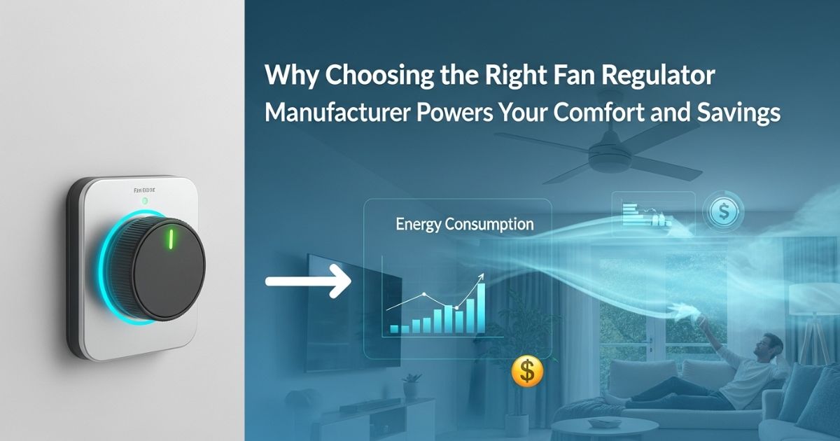 fan regulator manufacturers offering energy-efficient solutions for home comfort and savings